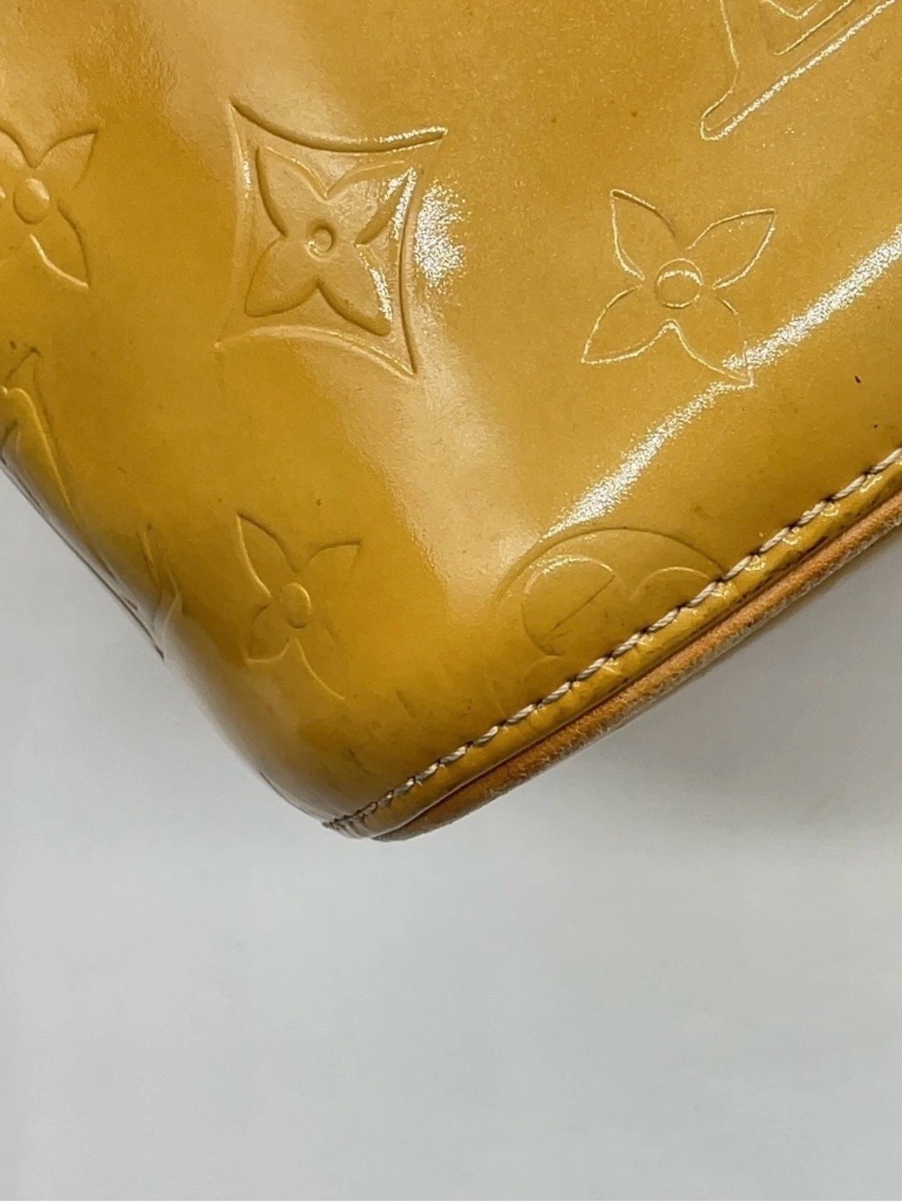 Louis Vuitton Yellow Patent Monogram Tote - Picture 8 of 16
